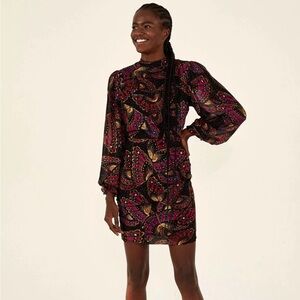 Farm Rio Butterfly Sky dress